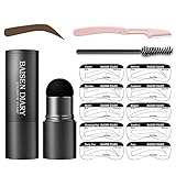 Augenbrauen Stempel Schablone Kit Braue Makeup Formung Werkzeug Ein Schritt Medium Braun Augenbraue Wasserdicht Stempel Augenbrauenfarbe Eyelur Tint Set (Blonde)