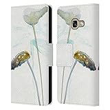 Head Case Designs Offiziell Offizielle Wyanne Botanische Studie 1 Natur Leder Brieftaschen Handyhülle Hülle Huelle kompatibel mit Samsung Galaxy A3 (2017)