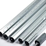 Stahlwelle/Teleskopwelle/Rolladenwelle Set mit Walzenkapsel Länge bis 368cm f. Rolladen Rollladen SW60 8