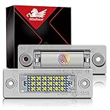 WinPower LED Kennzeichenbeleuchtung Glühbirnen Nummernschildbeleuchtung Lampe 3582 SMD mit CanBus Fehlerfrei 6000K Xenon kaltweiß, 2 Stück