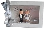 Der-kleine-Dekoladen Geldgeschenk Box Silber Silberhochzeit Geldgeschenk Brautpaar Silb