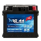 NRG Premium Autobatterie 12V 44Ah ersetzt 36AH 40AH 45AH 46AH 47AH B