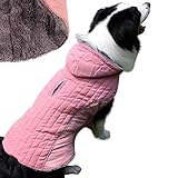 JoyDaog Fleece Hund Hoodie FüR GroßE Hunde Jacke Warm FüR Kalte Winter HundemäNtel, Pink XXL