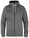 Fjällräven Herren Hoodie Övik Fleece, Dark Grey, M, F82252-030