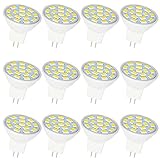 Jenyolon MR11 GU4 LED Lampen neutralweiß 2.5W, 12V, 4000K, 300Lm, Ersatz für 20-25W Halogenlampen Glühlampen, GU4 MR11 LED Leuchtmittel Birne Spot Licht, 120°Abstrahlwinkel, 12er Pack