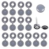 Zoeay 100 Pcs Schrauben Abdeckkappen，Grau Schraubverschluss,Schraubenabdeckungen,Kunststoff Schraubdeckel,FüR Schutz Der Schraube MöBelschräNke Dek