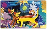Fridolin Frühstücksbrettchen Rosina Wachtmeister-Wonderland, Kunststoff, bunt, 23.5x0.2x14.5