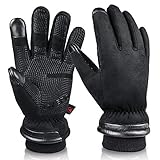 OZERO Wasserdicht Herren Winterhandschuhe | Touchscreen Skihandschuhe M