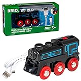 BRIO Bahn 33599 - Schwarze Akku-Lok mit Mini-USB