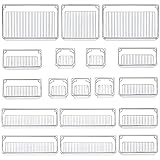 Kaxofang 18 StüCk Schubladen Aufbewahrung System Multi-GrrrE Schubladen Manager Transparente Make-Up Aufbewahrung Schublade für BüRo Computer Desktop