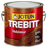 JOTUN TREBITT Holz-Lasur | Wertterschutz-Lasur | Holzschutz-Lasur | Premium-Qualität extrem lange Renovierungsintervalle |0,75 Liter SIBIRISCHE LÄRCHE 935