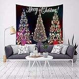 Wandteppich Weihnachtsbaum Bunt Wandtuch Polyester Deko Schlafzimmer Wandbehang Wanddeko Wohnzimmer Tapestry Aesthetic Room Decor Wand Zimmer Deko Aesthetic Wandteppiche 75x100