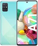 Samsung Galaxy A71 Smartphone Bundle (16,4cm (6,5 Zoll) 128 GB interner Speicher, 4 GB RAM, Dual SIM, Android inkl. 30 Monate Herstellergarantie, Blue [Exklusiv bei Amazon] Deutsche V