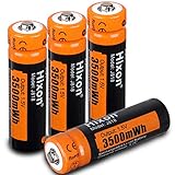 Hixon Akku AA wiederaufladbare Li-Ion Batterien 1,5 V 3500 mWh für Xbox Controller Spielzeug Fernbedienung, Set mit 4 B