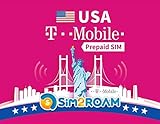 T-Mobile USA Prepaid SIM-Karte 28 Tage unbegrenzt High Speed Daten, Anrufe, SMS, TMobile SIM US, US