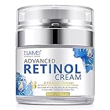 Fortschrittlich Retinol Gesichtscreme, IFUDOIT Face Feuchtigkeitscreme mit 2,5% Retinol, Hyaluronsäure, Tag und Nacht Anti-Aging-Creme für Frauen und Männer, für Alle Hauttyp