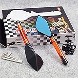 Motorrad Rückspiegel Spiegel Motorrad Aluminium Rückspiegel 8mm 10mm Fit for Kawasaki Z750 NINJA250 Honda R1 R6 FZ6 Suzuki Yamaha (Color : Orange Small Mirror)