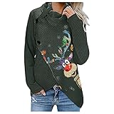 Eaylis Damen Langarm Rollkragen Pullover lose Pullis Oberteil Outwear Herbst Winter Pullover Sweatshirt Ohne Kapuze Langarm für Frauen Rollkragen Strickpullover Strickpullis Strickjacke Lang