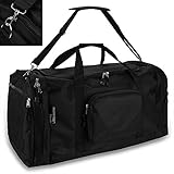 monzana Sporttasche Reisetasche Tasche | 70 cm | 95 Liter Volumen | Schultergurt abnehmbar und verstellbar | schwarz - Reisek