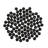 chiwanji 90pcs Buntes Glasmurmeln Ballspielzeug Marmor Run Game Tank Dekor 16mm Schw