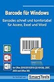 Barcode für Windows - Barcodes mit Excel, Access und Word - für Etiketten, Serienbriefe, Formulare usw. - EAN-, ISBN-, Code 39-B