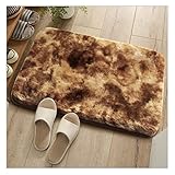 XUELINGTANG Krawatte-Farbstoff Farbverlauf Farbe Faux Kaninchen Pelz Teppich Schlafzimmer Bettmatten Lange Plüsch Teppiche Wohnzimmer Couchtisch Flauschiger Warmer Tepp