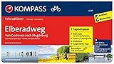 KOMPASS Fahrradführer Elberadweg von Cuxhaven nach Magdeburg: Fahrradführer mit Stadtplänen und GPX-Daten zum Dow
