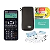 Streberpaket: Sharp EL-W550XG + Schutztasche + Lern-CD (auf Deutsch) + Geometrie-Set + Erweiterte G