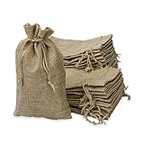 BlueFox 24er Set Jutesäckchen groß, Adventskalender zum Befüllen, Weihnachtskalender, Geschenksäckchen, Sack, Jutebeutel, Geschenk Weihnachten, b