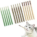 HONGBOZHIXUAN 15 Stück in 3 Geschmacksrichtungen Catnip Sticks,Katzen Zahnpflege Sticks,Cat Chewing Toy,Stick Katze,hergestellt aus Allen natürlichen Materialien, Multi-Prozess-S