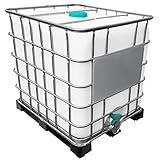 1000l IBC Wassertank UNGESPÜLT (Sirup) auf PE- oder Stahlp