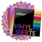 TECKWRAP Holografische selbstklebende Vinylbögen, 30,5 x 30,5 cm, 8 Blatt/Packung für Bastelarbeiten, Ausstechformen, Schilder,