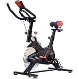 HOMCOM Indoor Cycling Bike Trainer Home Gym Fahrradtrainer Fitnessfahrrad 102x47x114