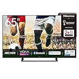 Hisense 65AE7200F 164cm (65 Zoll) Fernseher (4K Ultra HD, HDR, Triple Tuner DVB-C/ S/ S2/ T/ T2, Smart-TV, Mittelstandfuß, Frameless, Bluetooth, Alexa)