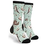 Weed Leaf Socken Damen & Herren Atmungsaktiv Neuheit Feuchtigkeitsregulierung Running Crew Socken - - Einheitsgröß