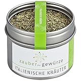 Zauber der Gewürze Italienische Kräuter - mediterrane Kräutermischung ideal für Bruschetta, Pasta und Pizza, in Top-Qualität und wiederverschließbarer Aroma-Dose, 35 g