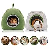 HYLYUN 2 Stück Meerschweinchen Betthöhle Gemütliches Hamsterhaus Kleintierhöhle für Chinchilla, Igel, Meerschweinchen Hamsterkäfig Zubehö