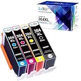 LxTek Kompatibel Tintenpatrone als Ersatz für HP 364XL für Deskjet 3070A 3520 für Photosmart 5520 5510 5515 5524 6510 6520 7510 7520 (Schwarz, Cyan, Magenta, Gelb, 4er-Pack)