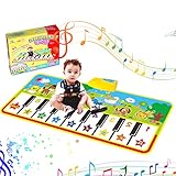 Tanzmatten Klaviermatte, Piano Mat, Musikmatte,Kinder Spielzeug Matte Keyboard Klavier Playmat Musik Boden Berühren Sie Spielmatte für Babys Kinder Kleinkind Jungen Mädchen Geschenk (135 x60cm)