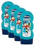 Bübchen Kids Shampoo und Duschgel Sportsfreund, Kinder-Shampoo und -duschgel, pH-hautneutrale Pflege für Kinderhaut, mit frischem Duft, Menge: 4 x 230