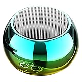 fasloyu Tragbarer Bluetooth-Lautsprecher mit verbessertem Bass und Stereo-Sound, TEST, integriertes Mikrofon, kabelloser tragbarer Lautsprecher für Telefon, iPad, Mac, Tablet, Echo (Grün)