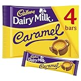 Cadbury Caramel Riegel - Snacks für unterwegs - Leckere Englische Schokolade, 4er Pack (4 x 37 g) 47687