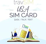 travSIM USA SIM Karte (Lycamobile SIM Karte) Gültig für 30 Tage - 40GB 3G 4G LTE Mobile Daten - Vereinigte Staaten Lycamobile US SIM Karte (Unbegrenzte USA & Internationale Anrufe & Texte)