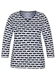 Rabe Damen Shirt mit Mustermix und Glitzereffek