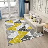 Balkon Teppich Designer Teppiche Teppich Wohnzimmer Big Carpet Gelb-Grey Color Matching ist komfortabel und verschleißfestig kann angepasst Werden 200x250cm Teppiche & M