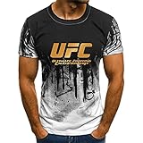 Kurzarm-T-Shirt von Herren UFC UFC Ultimate Fighting Championship T-Shirt Gym Training T-Shirt Top Style 2-XXXXL
