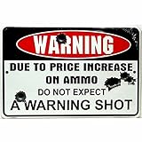 YOMIA Waffenwarnschilder für Eigentum und kein Tresspass Schild für Nicht erwartet einen W