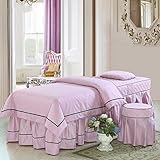 XKun Schönheitssalons, 4 Sets von hochwertigen Schönheitssalons, Massage, Rheologie, Bettrock, Kombination, luxuriös, leicht, luxuriös, 70 x 185