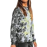 Volcom Herren Iconic Dye Ls Tee T-Shirt, Limette Batikfarbe, XX-Larg