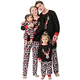 Weihnachten Pyjamas Set Chrismas Hirsch Weihnachtsanzug Drucken Nachtwäsche Baby Strampler Weihnachtspullover Familie Schlafanzüge Top Pullover Damen Herren Hausanzug Mama Papa Kind Winter W